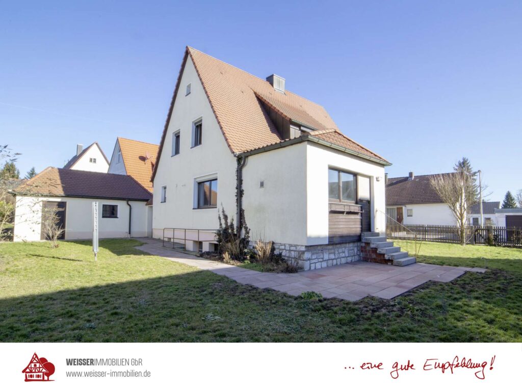 Hausansicht Garten